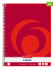 Herlitz 2er-Set: Collegeblöcke ''A4/80 Lin.28'' in Rot