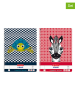 Herlitz 2er-Set: Collegeblöcke ''Cu.Animals A4/80 Lin.27'' (Überraschungsprodukt)