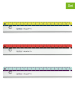 Herlitz 6er-Set: Lineale ''my.pen'' in Bunt - (L)17 cm