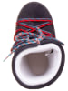 Moon Boot Leder-Winterstiefel "Icon" in Dunkelblau