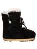 Moon Boot Leder-Winterboots "EVX" in Schwarz