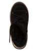 Moon Boot Leder-Winterboots "Luna" in Schwarz