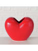 Boltze Wazon "Heart" w kolorze czerwonym - wys. 15 cm