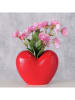 Boltze Wazon "Heart" w kolorze czerwonym - wys. 15 cm