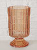 Boltze 2er-Set: Windlichter "Taloa" in Orange - (H)17,2 cm