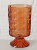 Boltze 2er-Set: Windlichter "Taloa" in Orange - (H)17,2 cm