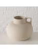 Boltze Vase "Arnia" in Beige - (H)16 cm