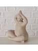 Boltze 3er-Set: Dekofiguren "Yoga" in Beige/ Braun - (H)23 cm