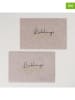 Boltze 2er-Set: Tischsets "Familie" in Beige - (L)30 x (B)45 cm