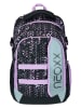 neoxx Schulrucksack "Active" in Schwarz/ Rosa - (B)31 x (H)45,5 x (T)24 cm