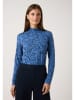 More & More Longsleeve in Blau/ Schwarz