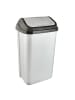 keeeper Afvalbak "Swantje" zilverkleurig - 50 l