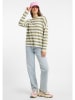 ELBSAND Longsleeve "Milia" in Oliv/ Weiß