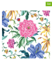 ppd 2er-Set: Servietten "Peonia" in Weiß/ Rosa/ Gelb - 2x 20 Stück