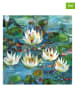 ppd 2er-Set: Servietten "Nelumbo" in Weiß/ Grün/ Blau - 2x 20 Stück
