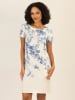 APART Kleid in Blau/ Weiß