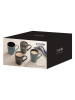 Ladelle 4-delige set: koffiekoppen "Fusion" lichtblauw - (H)8,5 x Ø 10,5 cm