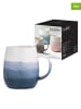 Ladelle 2tlg. Set: Kaffeetasse "Immerse Ombre" in Blau - (H)12 x Ø 8 
