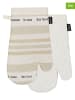 Ladelle 2er-Set: Ofenhandschuhe "La Casa" in Beige - (L)33 x (B)18 cm