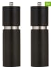 Ladelle 2tlg. Set: Salz- und Pfeffermühle in Schwarz - (H)16,5 x Ø 5 cm