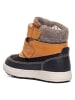 Primigi Leder-Boots in Orange/ Schwarz