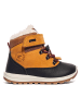 Primigi Leder-Boots in Orange/ Schwarz