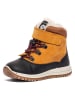Primigi Leder-Boots in Orange/ Schwarz