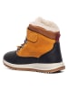 Primigi Leder-Boots in Orange/ Schwarz