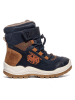 Primigi Leder-Boots in Dunkelblau/ Hellbraun