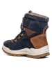 Primigi Leder-Boots in Dunkelblau/ Hellbraun
