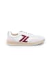 LLOYD Leren sneakers bordeaux/wit
