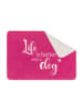 David Fussenegger Haustierdecke "Life Is Better With A Dog" in Pink/ Weiß