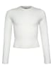 Blue Effect Longsleeve in Weiß
