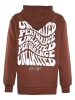 Blue Effect Hoodie in Hellbraun