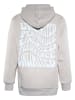 Blue Effect Hoodie in Grau
