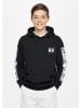 Blue Effect Hoodie in Schwarz