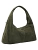 Liebeskind Berlin Leder-Schultertasche "Scarlet" in Khaki - (B)45 x (H)25 x (T)10 cm