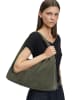 Liebeskind Berlin Leder-Schultertasche "Scarlet" in Khaki - (B)45 x (H)25 x (T)10 cm