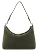 Liebeskind Berlin Skórzana torebka "Abigail" w kolorze khaki - 32 x 24 x 13 cm