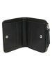 Liebeskind Berlin Leder-Geldbörse "Tina" in Schwarz - (B)11 x (H)9 x (T)2 cm