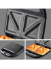 DAM Sandwichmaker ''KJ-102'' in Schwarz/ Silber - (B)23 x (H)10 x (T)22 cm