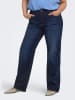 ONLY Carmakoma Spijkerbroek - wide leg - donkerblauw