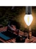 DAM Solarna lampa LED "T03" w kolorze ciepłej bieli - wys. 15,5 x Ø 6 cm