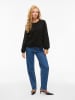Vila Sweatshirt "Sandy" in Schwarz