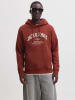 Jack & Jones Hoodie in Rostrot