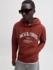 Jack & Jones Hoodie in Rostrot