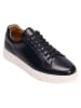 British Passport Leder-Sneakers in Schwarz