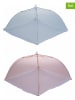 Villa d´Este 2-delige set: kookkappen lichtroze/lichtblauw - (B)32 x (H)20 x (T)32 cm
