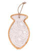 Villa d´Este 3-delige set: snijplanken beige/lichtblauw/lichtroze - (L)27,7 x (B)17 cm