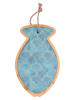 Villa d´Este 3-delige set: snijplanken beige/lichtblauw/lichtroze - (L)27,7 x (B)17 cm